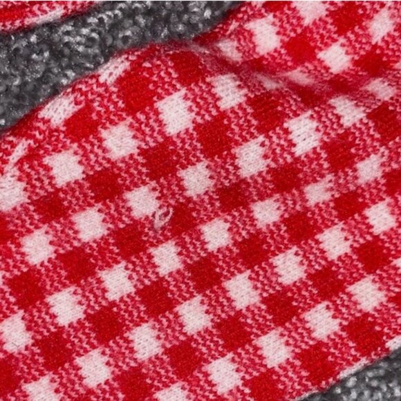 Vintage Infant Girl's Sweater Dress Red White/ Kitty 6-9 Months Cashmere Blend - Picture 13 of 13